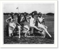 Historic Framed Print, Keeping cool on the golf course,  17-7/8" x 21-7/8"