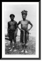Two native men posed, full-length, Hapao?, Ifugao, Philippine Islands, Historic Reproduction