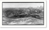 Scenes from Custer's Last Fight in Boston Cyclorama Co. - 3 Classic, Historic Print