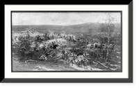 Scenes from Custer's Last Fight in Boston Cyclorama Co. - 5, Antique Wall Art