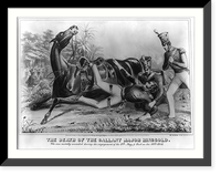 Historic Framed Print, The death of the gallant Major Ringgold,  17-7/8" x 21-7/8"