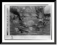 Historic Framed Print, The Battle of Manila,  17-7/8" x 21-7/8"
