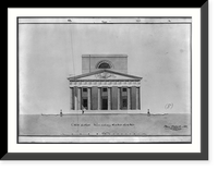 Bank building (2nd Bank of the United States"), Philadelphia, Pennsylvania. North and south front, elevation", Vintage Wall Art