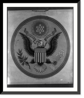 Historic Framed Print, [Great Seal of the United States].Andrew B. Graham, litho., Washington, D.C.,  17-7/8" x 21-7/8"