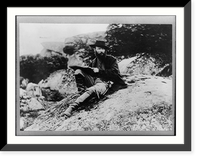 Gettysburg, Pa. Alfred R. Waud, artist of Harper's Weekly, sketching on battlefield Classic, Antique Poster