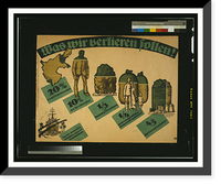 Was wir verlieren sollen!. Louis Oppenheim, Vintage Poster