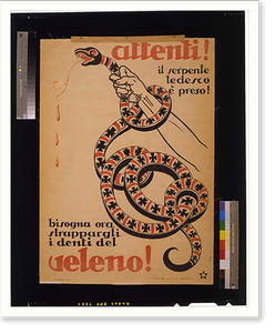 Historic Framed Print, Attenti! ...veleno!. Zamo.,  17-7/8" x 21-7/8"