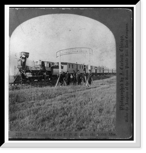 Historic Framed Print, The directors of the U.P.R.R. at the 100th Mer.,  17-7/8" x 21-7/8"