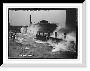 Historic Framed Print, The Battery, New York,  17-7/8" x 21-7/8"