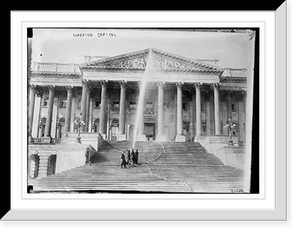 Historic Framed Print, Washing Capitol,  17-7/8" x 21-7/8"