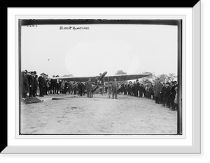 Historic Framed Print, Bleriot monoplane,  17-7/8" x 21-7/8"
