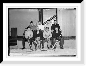 Historic Framed Print, Princeton hockey team,  17-7/8" x 21-7/8"