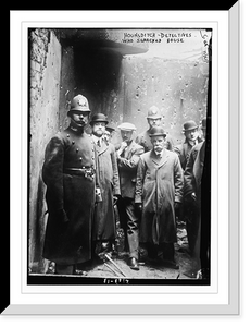 Hounsditch, detectives who searched house, Vintage Poster