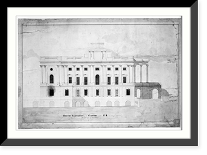 Historic Framed Print, [United States Capitol, Washington, D.C. South elevation],  17-7/8" x 21-7/8"