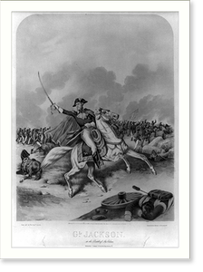 Historic Military - New Orleans - Gl. Jackson. At the Battle of comp