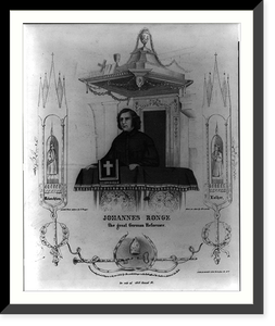 Johannes Ronge, the great German reformer, Vintage Print