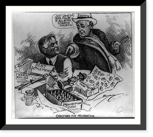 Historic Framed Print, Christmas Eve preparation - 2,  17-7/8" x 21-7/8"