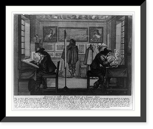 Graveurs en taille douce au bruin et a l'eave forte, Vintage Poster