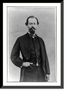 Historic Framed Print, [Miguel Miram&oacute;n, three quarter-length portrait, standing, facing front],  17-7/8" x 21-7/8"