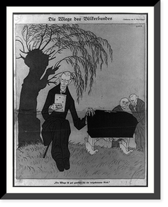 Historic Framed Print, Die Wiege des V&ouml;lkerbundes.Olaf G.,  17-7/8" x 21-7/8"