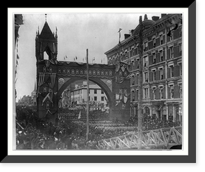 Historic Framed Print, [President Garfield's inaugural parade, March 4, 1881].G. Prince Photo.,  17-7/8" x 21-7/8"