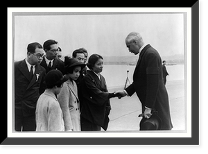 Vintage Photo Print - Mrs. and Misses Saito and Ambassador Grew April