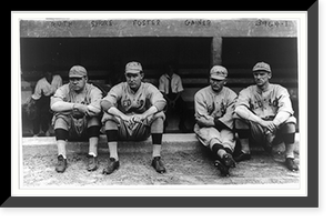 Babe Ruth, Ernie Shore, Rube Foster, Del Gainer, Boston Red Sox, American League, Historic Print