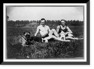 Black & White Photo - Nach dem Bade in der Maas - Antique Wall Decor Print