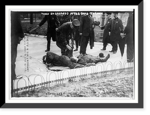 Anarchists - casualties of anarchist riot, Union Square Taken 20 seconds after bomb thrown, Vintage Wall Art