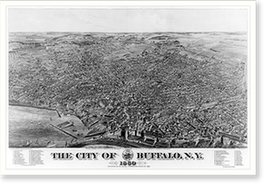 Black & White Photo - Buffalo - The city of N.Y, 1880