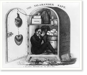 Vintage Photo Print - The salamander safe - Vintage Home Decor Print