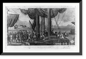 Historic Maritime - Boston - Destruction of the tea in Harbor