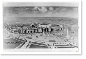 Historic Architecture - Washington DC - Union Station Washington, 1906
