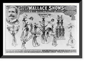 The Great Wallace shows : colossal 3 ring circus, 2 elevated stages Classic, Vintage Wall Art