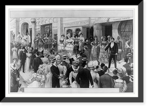 Vintage Americana Print - Circus & Carnival - Crowds at a circus