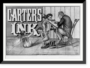 Historic Framed Print, Carter's ink,  17-7/8" x 21-7/8"