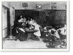 Vintage Building Photo - Boston - Steamer Glass in Hancock School