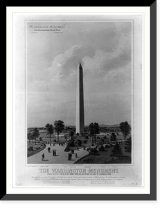 Historic Framed Print, The Washington Monument,  17-7/8" x 21-7/8"