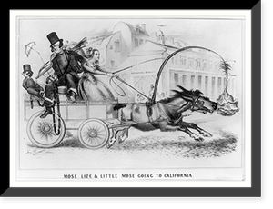 Historic Photo Print - Mose, Lize, & Little Mose going to California