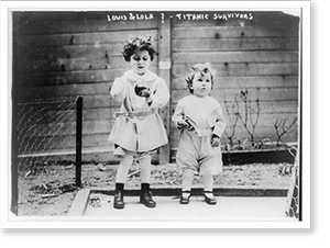 Antique Photo Print - Louis & Lola - Framed Wall Art Gift Idea