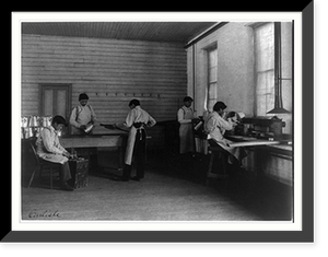 Historic Framed Print, [Carlisle Indian School, Carlisle, Pa. Metal shop],  17-7/8" x 21-7/8"