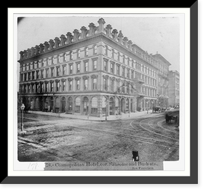 Cosmopolitan Hotel, cor. Sansome and Bush sts., San Francisco, Vintage Wall Art