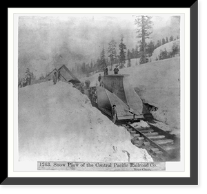 Snow Plow of the Central Pacific R.R. Company - Near Cisco, Vintage Poster