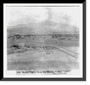 Mount Diablo, from San Ramon Valley - Contra Costa County Classic, Vintage Wall Art