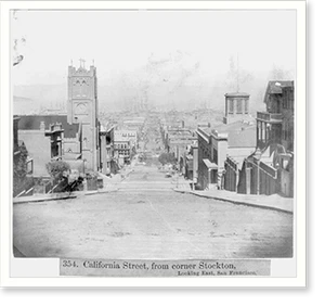 Historic Street Photo - San Francisco - California Street