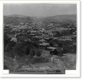 Historic Architecture - Columbia, Tuolumne County - Vintage Wall Art Gift