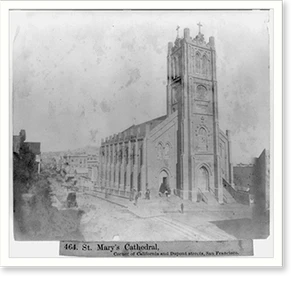 Vintage Building Photo - San Francisco - St. Mary's Cathedral