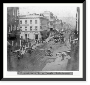 Montgomery Street, San Francisco, Instantaneous, Historic Reproduction