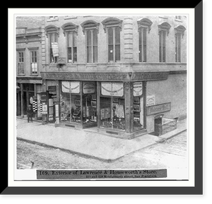 Exterior of Lawrence and Houseworth's Store - 317 and 319 Montgomery Street, San Francisco, Historic Print