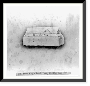Thomas Starr King's Tomb, Geary Street, San Francisco Classic, Vintage Wall Art